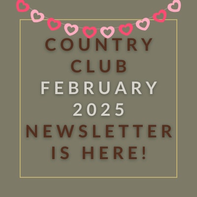 a white border on a brown background january 2024 newsletter