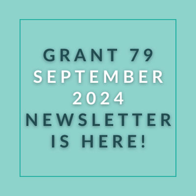 a blue background with the words grain 78 september 2024 newspaper is here