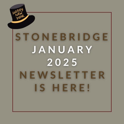a red wall with a sign that saysstonebridge apartment homes may 23 23 newsletter is here
