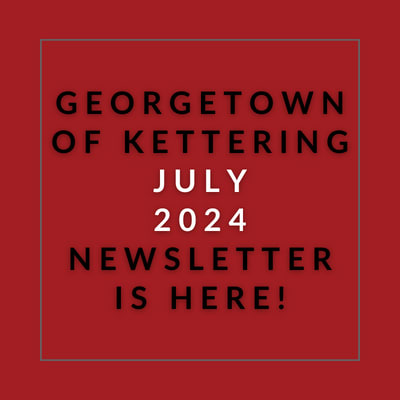 a red rectangle with a red border and the words georgetown of kettling may 23