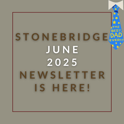 The image announces the availability of the Stonebridge February 2025 newsletter.