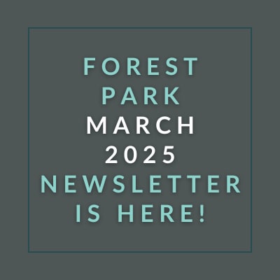 no community newsletter this month green background with white text