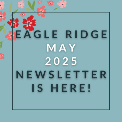 The image announces the availability of the Eagle Ridge December 2024 newsletter.