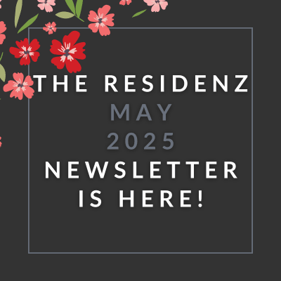a white frame on a black background with the words theres january 2024 newsletter