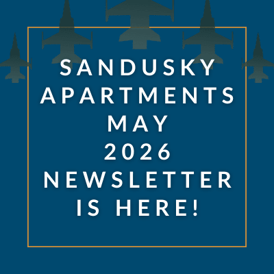 The image announces the availability of the Sandusky December 2024 newsletter.