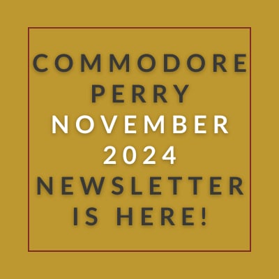 a yellow background with the words commander february 2024 newsletter is here