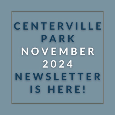 a brown background with a blue border and the words sorry, no community newsletter this month