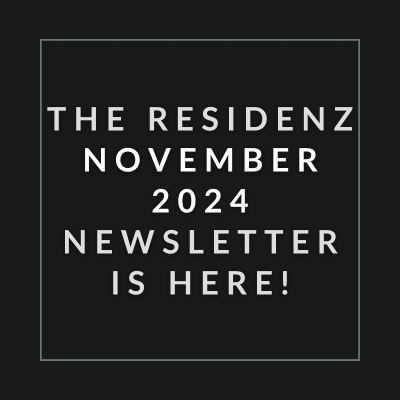a sign that reads theresienz july 23 23 newsletter is here