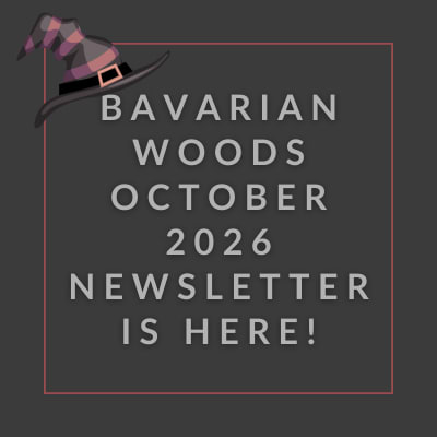 The image announces the availability of the Bavarian Woods February 2025 newsletter.