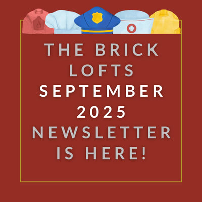 The image announces the availability of The Brick Lofts June 2024 Newsletter.
