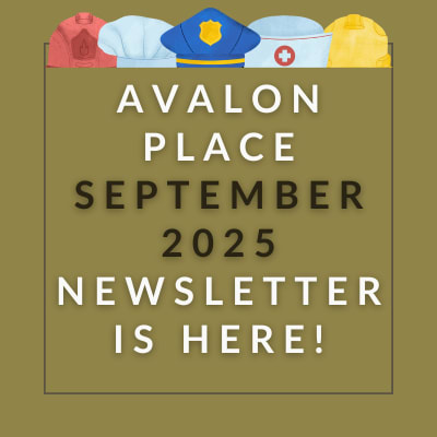 a sign that says avalon place july 23