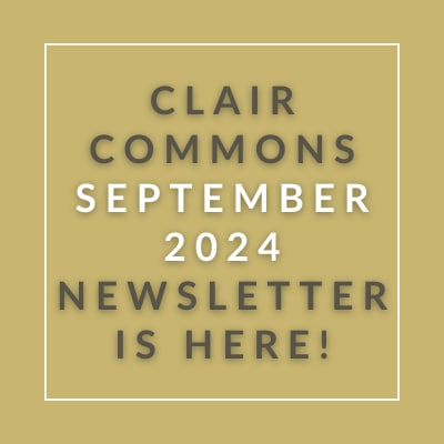 our apologies no september newsletter is here text on a brown background