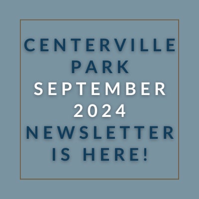 a brown background with a blue border and the words sorry, no community newsletter this month