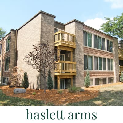 Haslett Arms Apartments in East Lansing near Michigan State University