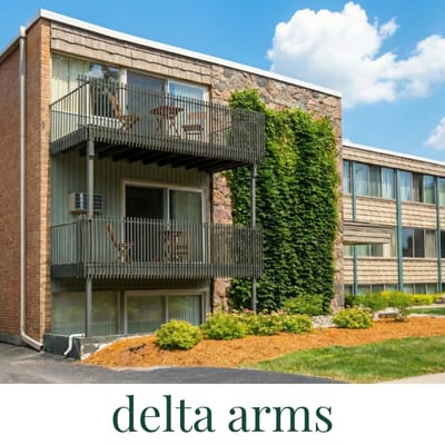 Delta Arms Apartments in East Lansing near Michigan State University