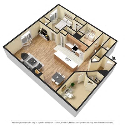 Luxury one bedroom apartment with den