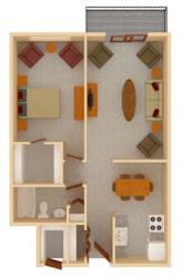 Floor Plan 1bed