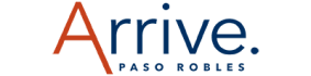 White logo at Arrive Paso Robles, California
