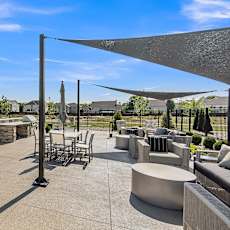 Slate at Fishers District in Fishers, Indiana Patio with BBQ's