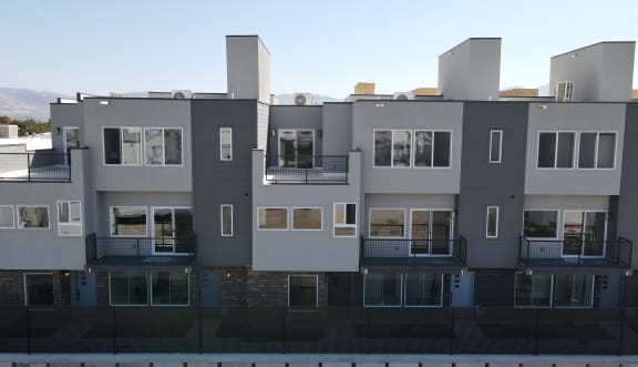 external view of condo buildings