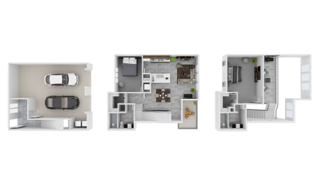  Floor Plan 2x2.5 Loft, Extended Garage