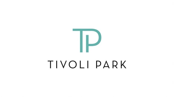 a logo for tivoli park on a white background