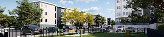 Dog Park at Ivy Heights Apartments in Austin TX