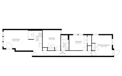  Floor Plan 3 Bedroom 1 Bathroom