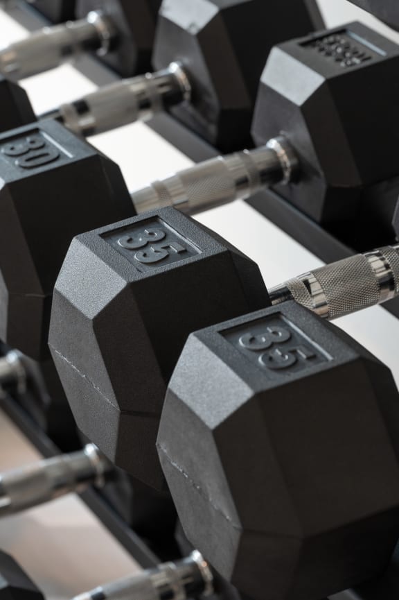gym at ORRIS Apartments, Rocky River