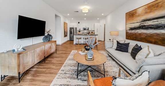 Living room at The BLVD at Wilson Crossings, Michigan, 49418