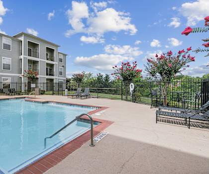 the swimming pool at the preserve apartments at St. Augustine Estate, Dallas, 75227