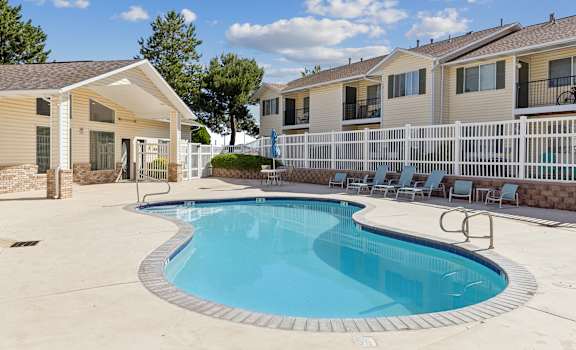 our apartments have a resort style swimming pool