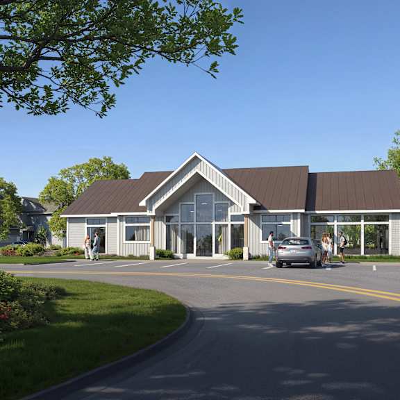 Okemos Grand Reserve Clubhouse Rendering | Brand New Apartments in Okemos, MI