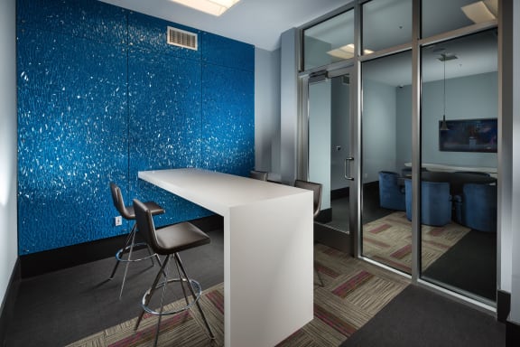 media center at Topaz Apartments, California, 90013