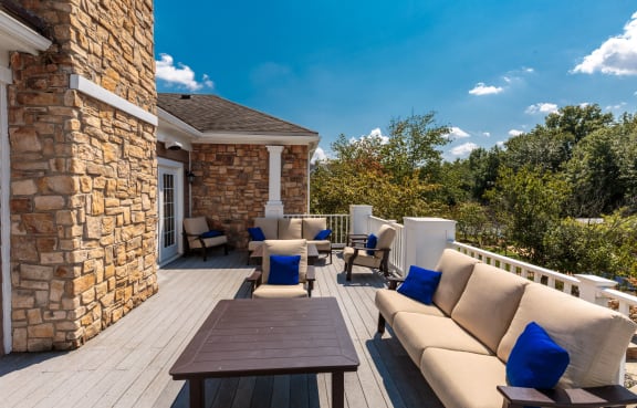 Patio at Cascades Overlook, Sterling, Virginia