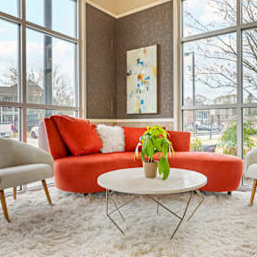 Clubhouse with seating arrangements