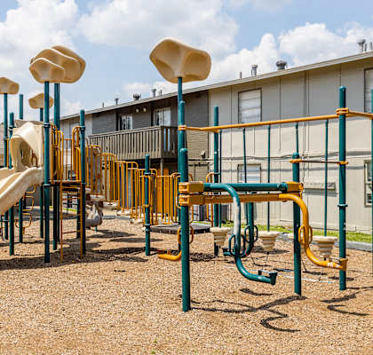Outdoor Playground at La Bella Apartments, Fort Worth