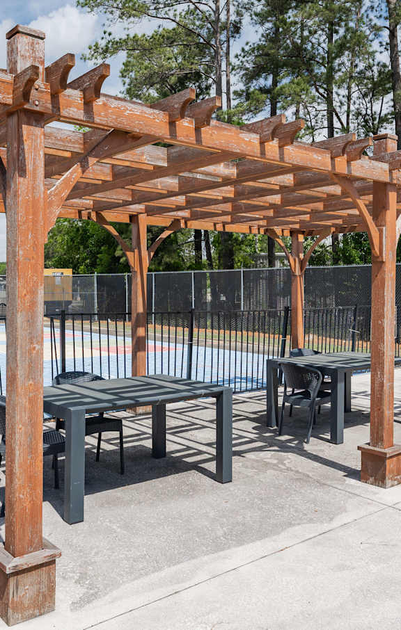 Courtyard Pavilion Seating at Brandywine Townhomes, South Carolina