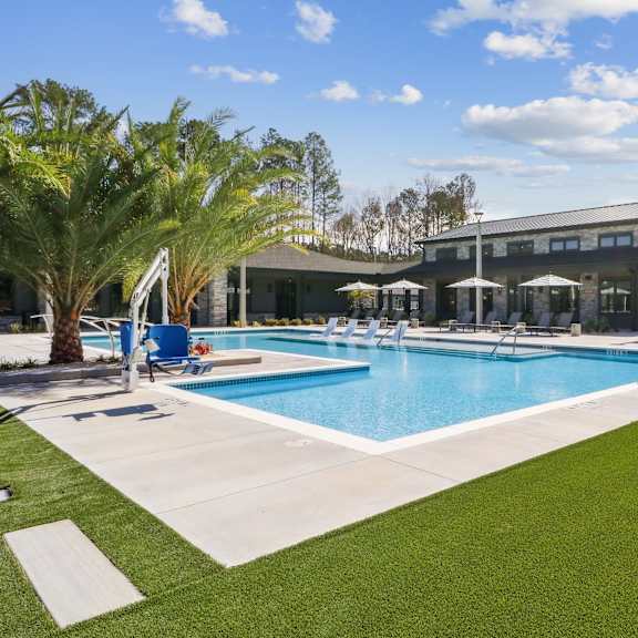 large swimming pool at The Liliana Apartment Homes, Pooler, GA 31322