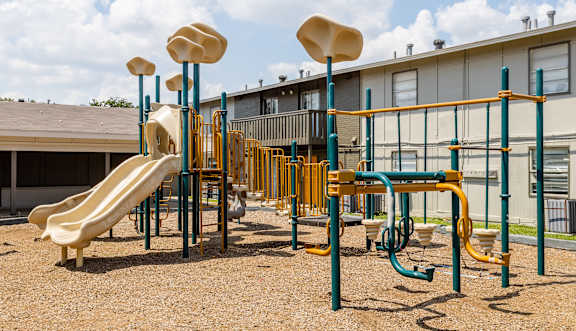 Outdoor Playground at La Bella Apartments, Fort Worth