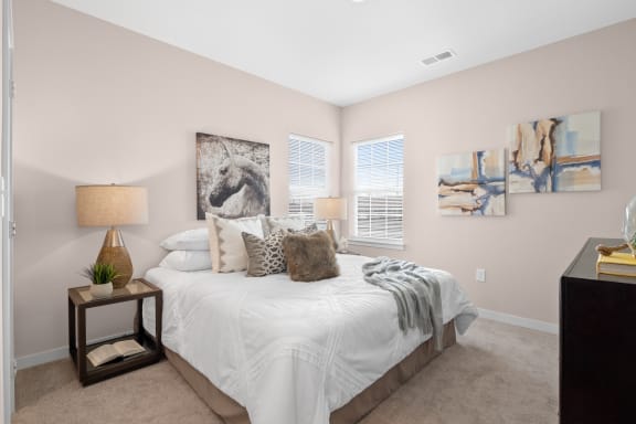 Model Guest Bedroom at Aventura at Wentzville, Wentzville, MO