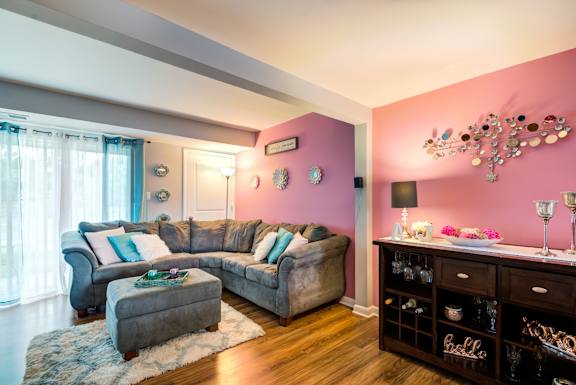 spacious living room