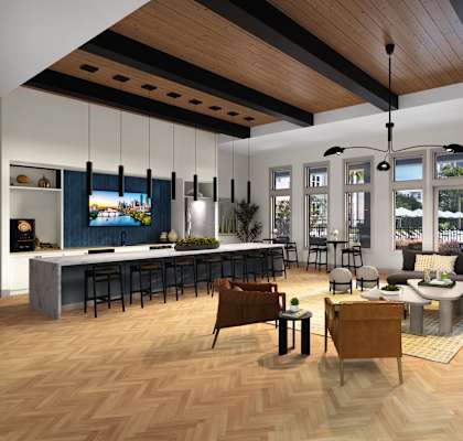 Clubhouse at Ivy Heights Apartments in Austin TX