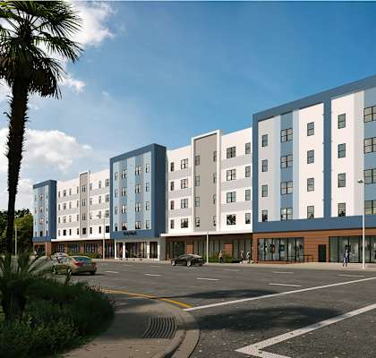 a rendering of the new building