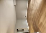 Thumbnail 41 of 51 - an overhead view of a kitchen with a white counter and a wood floor