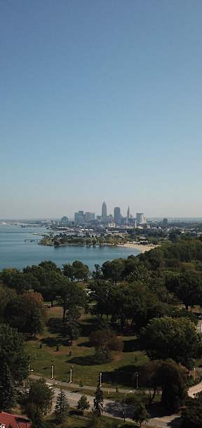 the view of the river from the top of a cliff