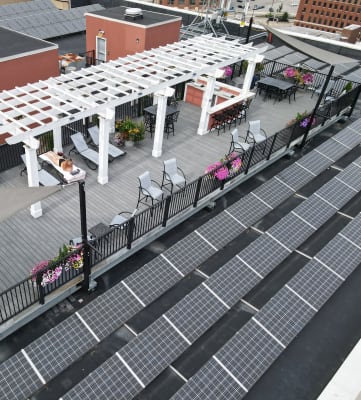Rooftop Deck with Multi-Seating Groups at Renaissance at the Power Building, Cincinnati, 45202