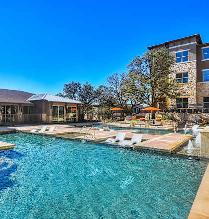 the swimming pool at the resort at governors residence