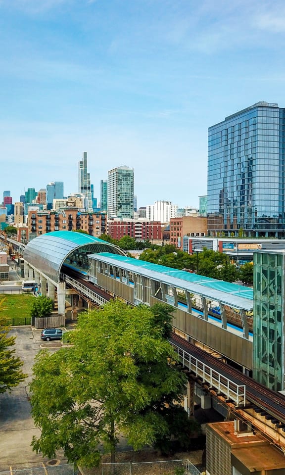 Neighborhood Metro Station at 23rd Place Apartments, Chicago, Illinois