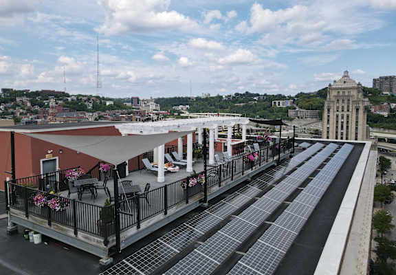 Rooftop Lounge With Conversation Area  at Renaissance at the Power Building, Ohio